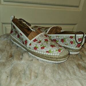 MICHAEL Michael Kors-Women's Rose/floral Patterned  Espadrilles Size 8M